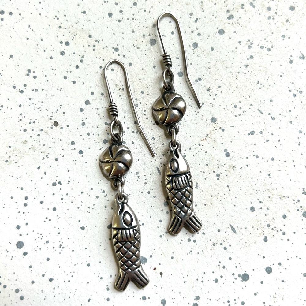 unique James Avery retired loaves and fishes earrings